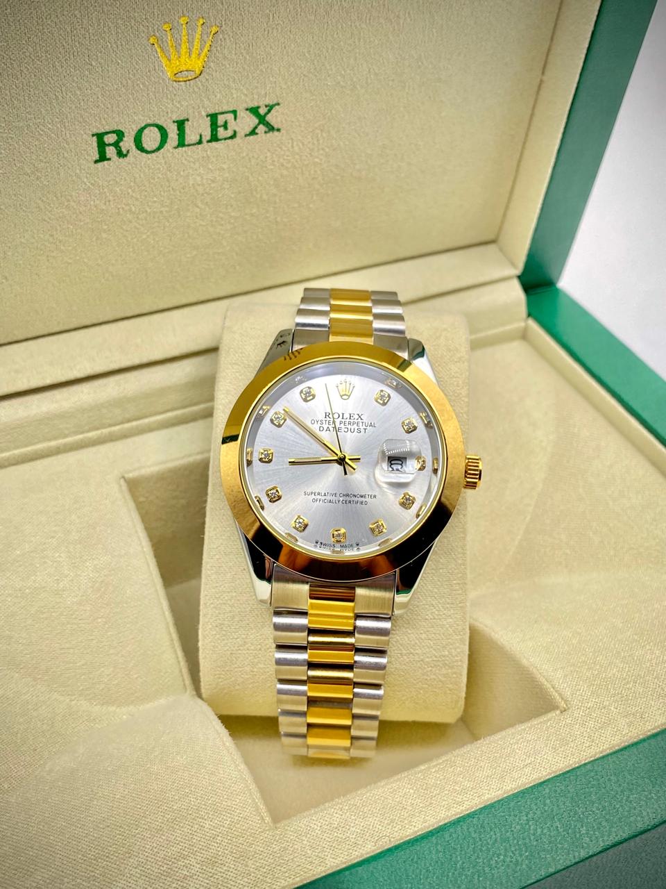 Rolex oyster Perpetual Date Just , with white Dial and Date
