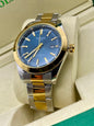TISSOT POWERMATIC 80 BG SILCUM Dark Blue Dial with Gold and silver chain