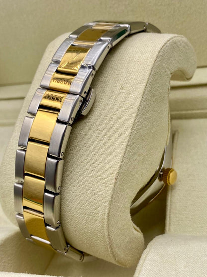 TISSOT POWERMATIC 80 BG SILCUM Dark Blue Dial with Gold and silver chain