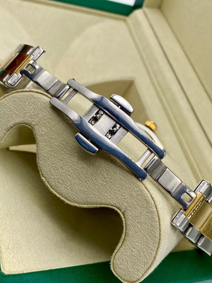TISSOT POWERMATIC 80 BG SILCUM Dark Blue Dial with Gold and silver chain