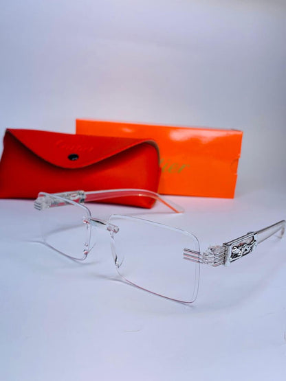 Cartier Rimless Glasses – Luxury Clear Frame Eyewear for Men & Women