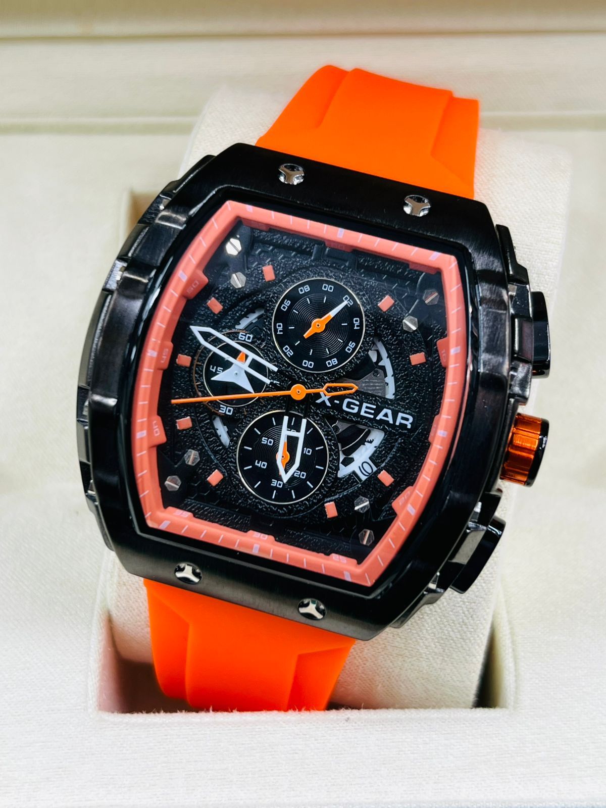 GEAR Racing-Inspired Chronograph – Orange Strap Limited Edition