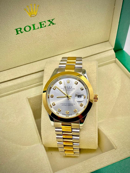 Rolex oyster Perpetual Date Just , with white Dial and Date