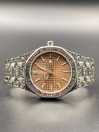 AP AUDEMARS PIGUET with Brown Dial and Date