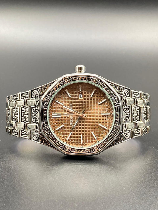 AP AUDEMARS PIGUET with Brown Dial and Date